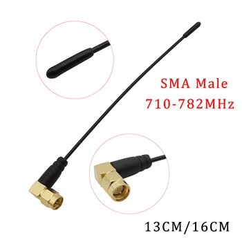 1Pcs 710-782MHz SMA זכר אנטנה הזווית הנכונה מחבר תקע עבור Sony דבורים נתב PCI רך אנטנה 13CM 16CM